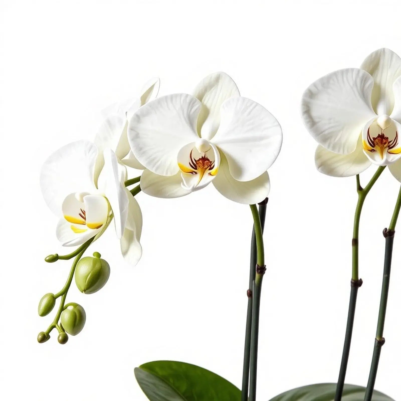 Live White Phalaenopsis Orchid Plant - Premium Indoor Flowering Orchid - Easy Care Home Decor Houseplant Gift - Birthday Present - The Room Collective